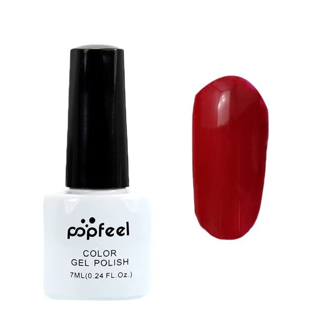 Popfeel без мирис на гал, полски маникир, жени козметика за убавина 12 бои Флоресцентни долготрајни лак за нокти -