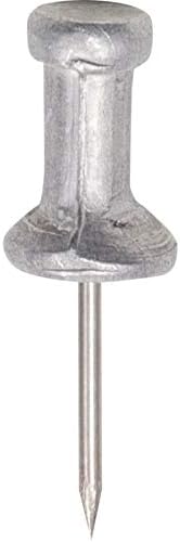Gem CPAL4 Алуминиумски глава за притискање на иглички, алуминиум, сребро, 1/2 “