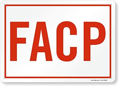 SmartSign „FACP“ знак | 10 x 14 пластика