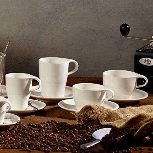 Кафе страст кафе, ау лајт чаша и чинија поставена од Вилерој и Бох - Премиум порцелан - направено во Германија - машина за машина