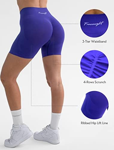 Fresughion вежба за тренингот, женски високи половини, лесна контрола на стомакот, задникот за кревање салата за велосипедисти јога
