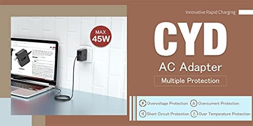 CYD 45W 19V 2.37A лаптоп кабел за напојување Компатибилен за ASUS Model Laptop Charger UX360C X553M Q302L Q504UA Q304U S200E UX330 UX330U UX360