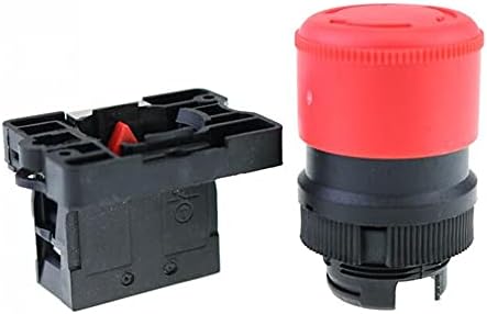 Outvi 22mm NC Red Inteact Push Switch Switch+NC AC660V/10A XB2-BS542