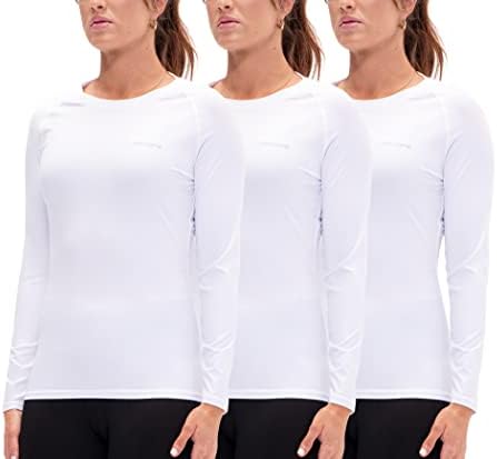 DevOps 3 Пакувајте ја кошулата за компресија на жените, суво вклопуваат долги ракави што трчаат атлетски тренинзи за маици врвови