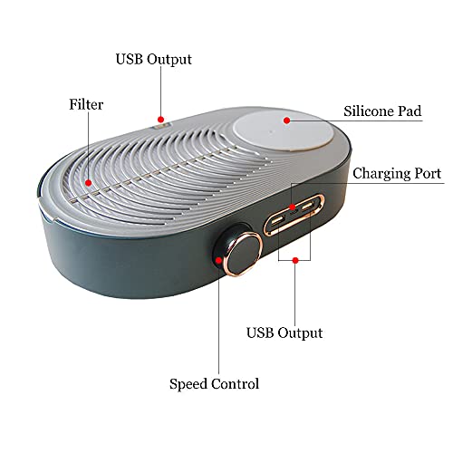 Чистач на вакуум за нокти со USB светло мултифункционално силно вшмукување нокти за мелница за мелница за нокти Електричен маникир вежба,