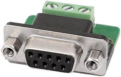 AEXIT DB9 RS232 Аудио и видео додатоци Сериски женски адаптер Плоча 3P Терминал конектор за конектор за конектори и адаптери модул