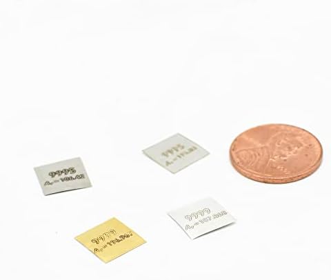 AG 99,99% сребрен метален лист 10*10*0,1 mm плоча со информации за елементите врежани AU PD PT RE 99,99% златен паладиум платина