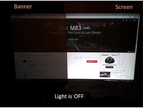 Екран за проектор на LLAMN 16:10, 100 120 инчи рефлексивна ткаенина за проекција на ткаенина за ткаенина за YG300 DLP LED видео -зраци