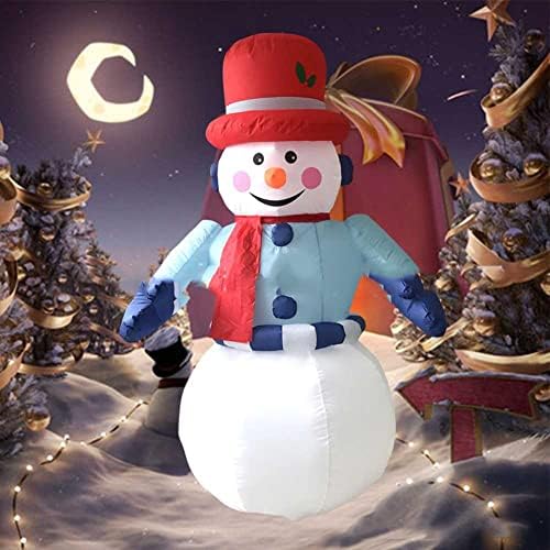 Божиќни надувувања на надувување на снежни украси во дворот, надуен снежен човек со 1,8 ме