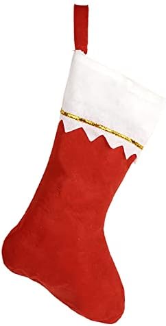 DIY felting акции црвени партиски чорапи камин 15 инчи подароци Декорација фаворити за Божиќ Божиќ што виси дома украс гроздобер Божиќни украси за Божиќни маса