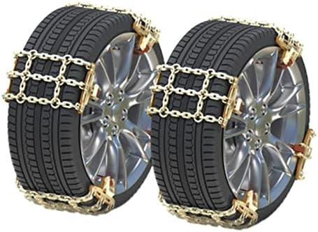 Универзални синџири на снежни ланци за влечење гуми за снежни ланци за SUV автомобили пикап камиони RV преносни синџири за снежни