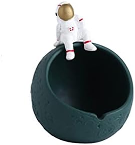 Ренслат Аштрај Домашна декорација Преносен пепелник керамички занаети креативно складирање кутија момче подарок нордиски астронаут