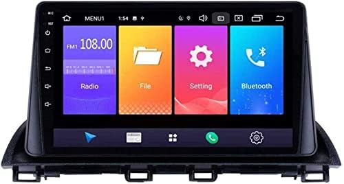 9 Инчен Андроид 8.1 Автор Радио ГПС-Навигација За м. азда 3 Аксела 2013-2018, Bluetooth Без Раце Повик/FM/RDS/Камера за рикверц/Контрола На Воланот/Врска