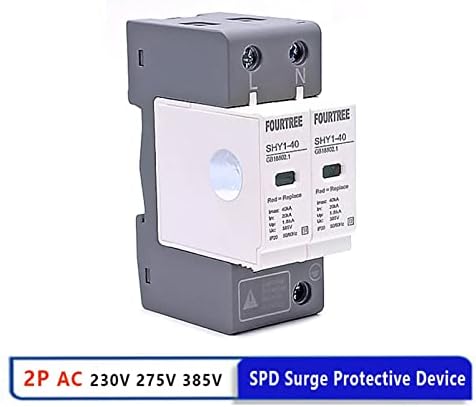 Akde 20pcs Surge Заштита од 2p 30ka〜60ka и 20 парчиња чипови со низок напон за заштитен уред 230V 275V