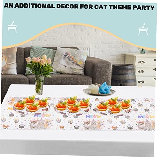Абаодам 3 сетови мачки роденденска забава хартија салфетки Декоративни балони украси мачки забава за мачки за мачки за забава мачка роденденска