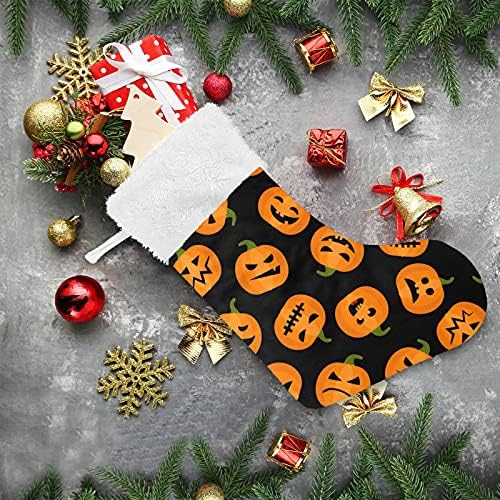 Синестр Среќни тикви за Ноќта на вештерките Смешни Божиќни чорапи Големи Божиќни чорапи за елка камин wallид што виси чорапи чорапи