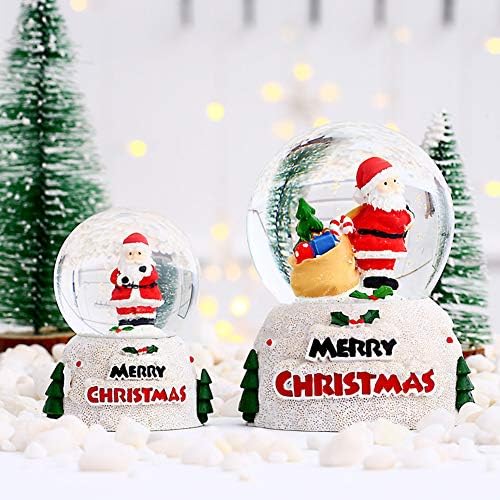 Уни Божиќно стакло снежен свет, украси за кристални топка на Дедо Мраз за деца за нови години Подарок
