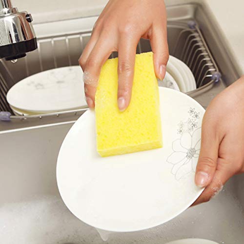 Cabilock Microfiber чистење крпа за миење автомобили сунѓер 16 парчиња чистење сунѓери кујнски чистење сунѓери не-гребење за кујна бања