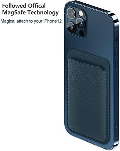Engmolphy вистински кожа паричник дизајниран за iPhone 12/13/14 додатоци на Magsafe, [оригинален магнет магсафе] [анти-rfid]